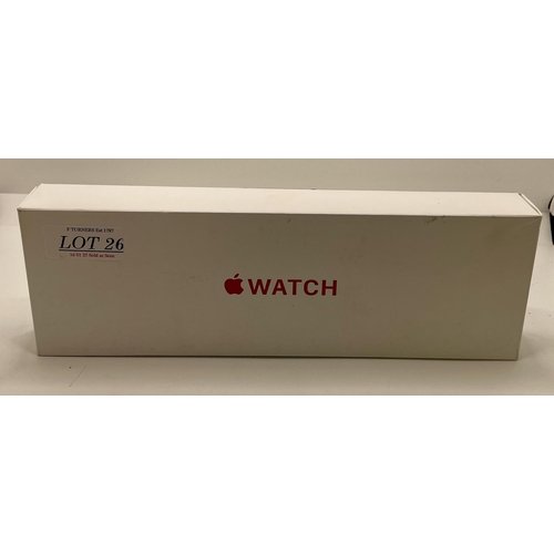 26 - APPLE WATCH S9 41MM CEL AL M/L R MRY83QA/A IN RED ALUMINIUM -SEALED UNOPENED -BOXED AND COMPLETE