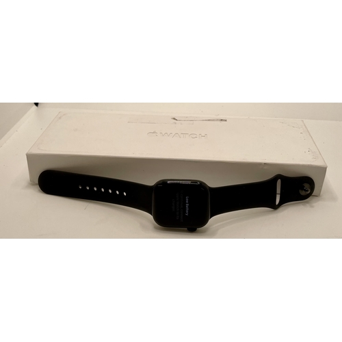 27 - APPLE WATCH S10 CEL AL S/M B MWX63QA/A BLACK ALUMINIUM - BOX, CHARGER, PAPERS - NOTE LOCKED TO AN AC... 