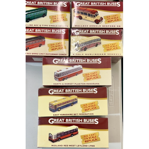 286 - ATLAS EDITIONS MODEL CARS: GREAT BRITISH BUSES - SINGLE DECK - i. Atlas Editions 4655114 AEC Q singl... 