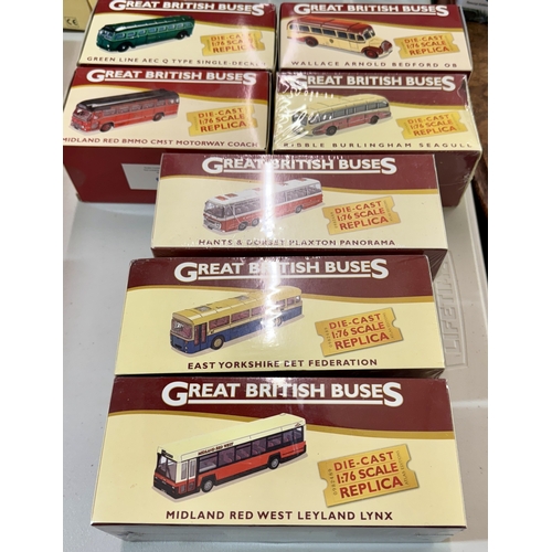 286 - ATLAS EDITIONS MODEL CARS: GREAT BRITISH BUSES - SINGLE DECK - i. Atlas Editions 4655114 AEC Q singl... 