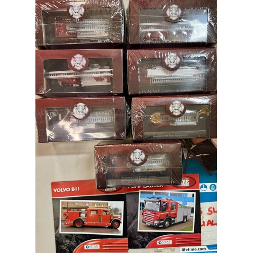 291 - ATLAS EDITIONS MODEL CARS: FIRE ENGINES:  i.Atlas Editions 1/76 Scale 7147 016 - Saurer 2DM Fire Eng... 