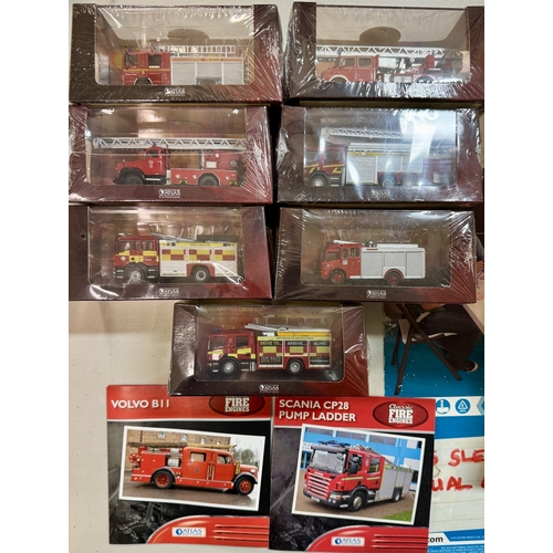 291 - ATLAS EDITIONS MODEL CARS: FIRE ENGINES:  i.Atlas Editions 1/76 Scale 7147 016 - Saurer 2DM Fire Eng... 