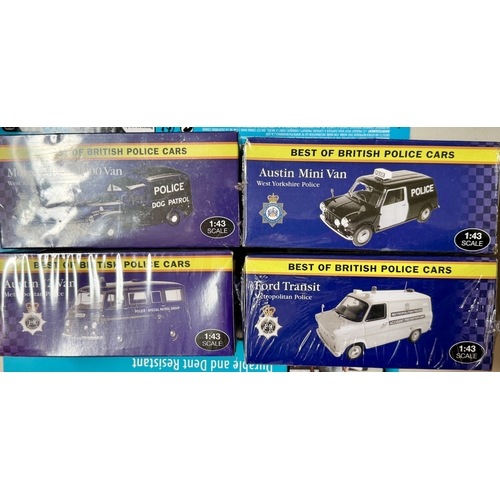 294 - ATLAS EDITIONS MODEL CARS: POLICE VANS: i. Atlas Editions 4650123 Austin Mini Van - West Yorkshire P... 