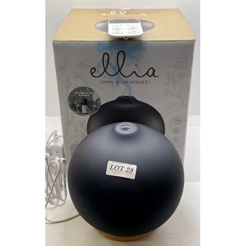 29 - BOXED ELLIA OPEN YOUR SENSES AROMA DIFFUSER WITH LED LIGHTS/SOUND WITH R/C