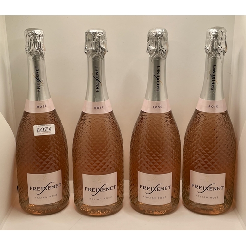 6 - 4 X BOTTLES OF FREIXENET ITALIAN ROSE SPARKLING WINE