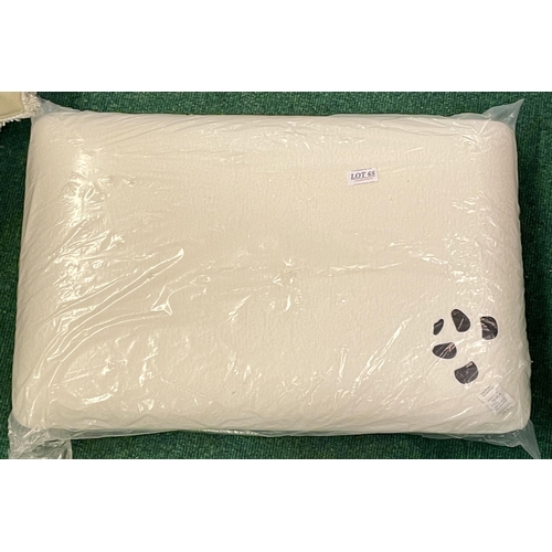 68 - PANDA HYBRID MEMORY FOAM PILLOW WITH REMOVABLE Bamboo Cover - SEALED IN CELLOPHANE