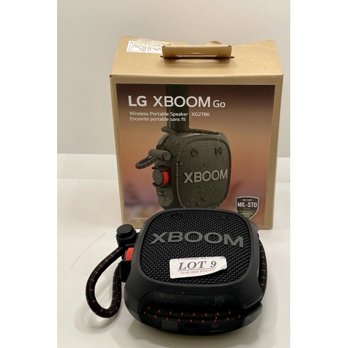 9 - BOXED X-BOOM GO WIRELESS WATERPROOF PORTABLE SPEAKER - XG2TBK