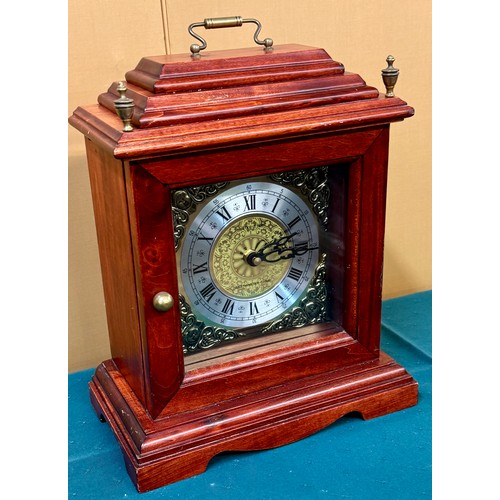 330 - A WOOD & SONS WESTMINSTER CHIME MANTEL CLOCK