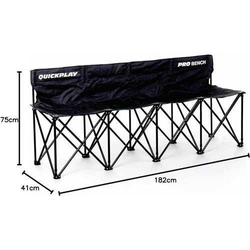 236 - QUICK PLAY PRO BENCH 6 SEATER COLLAPSIBLE BENCH