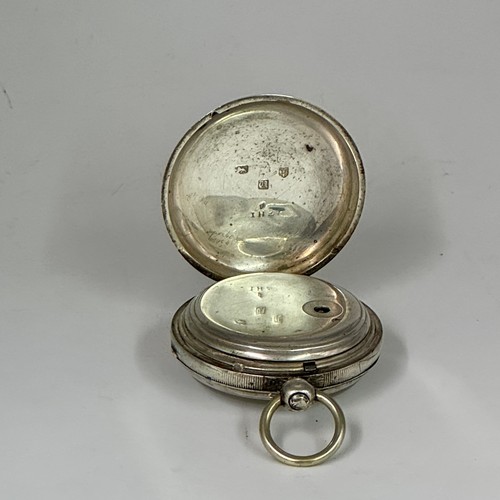 453A - A SILVER OPEN FACED POCKET WATCH H/M CHESTER 1858 TOGETHER WITH A SILVER AC & CO POCKET WATCH MARKED... 