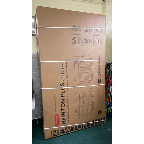 191 - KETER NEWTON PLUS SHED - 2 BOXES SEALED/ONE BOX BEEN OPENED - SOLD AS SEEN