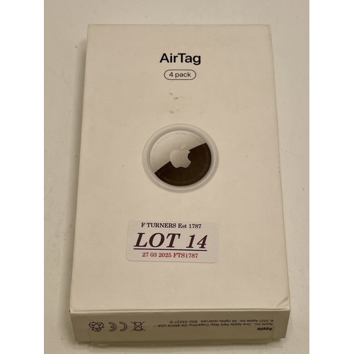 14 - BOXED SET OF X4 APPLE AIRTAGS