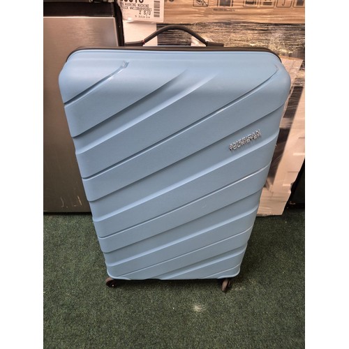 185 - LARGE AMERICAN TOURISTER JET DRIVER 3.0 - LIGHT BLUE