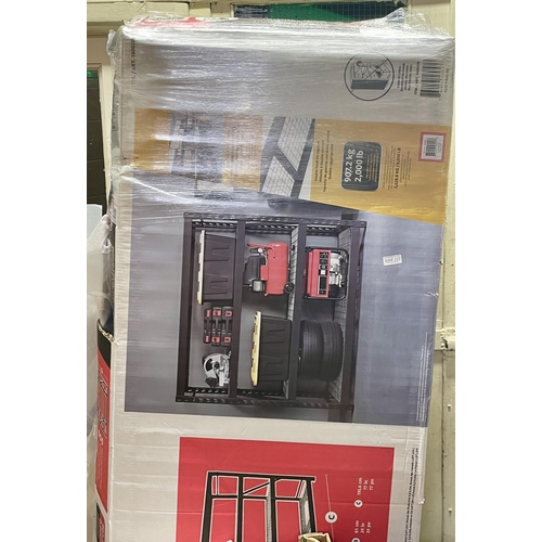 177 - BOXED Gorilla 4 Tier 6ft x 6.4 ft x 2ft (183 x 196 x 61cm) Industrial Storage Rack  Bolt-free design... 