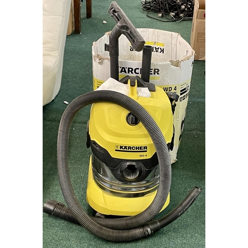 227 - KARCHER WD4 PREMIUM WET & DRY VACUUM CLEANER & PARTS