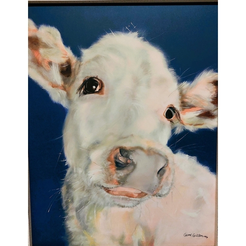 360 - Carol Gillan Limited edition signed and numbered 26 of 96 Canvas board Titled Semi Skimmed signed an... 