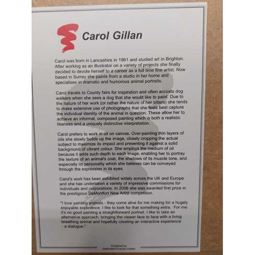 360 - Carol Gillan Limited edition signed and numbered 26 of 96 Canvas board Titled Semi Skimmed signed an... 
