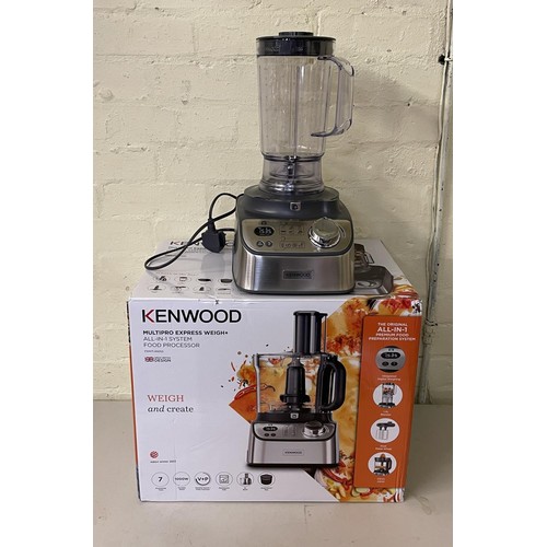 61 - BOXED KENWOOD MULTIPRO EXPRESS WEIGH+ ALL IN ONE SYSTEM FOOD PROCESSOR WITH ACCESORIES