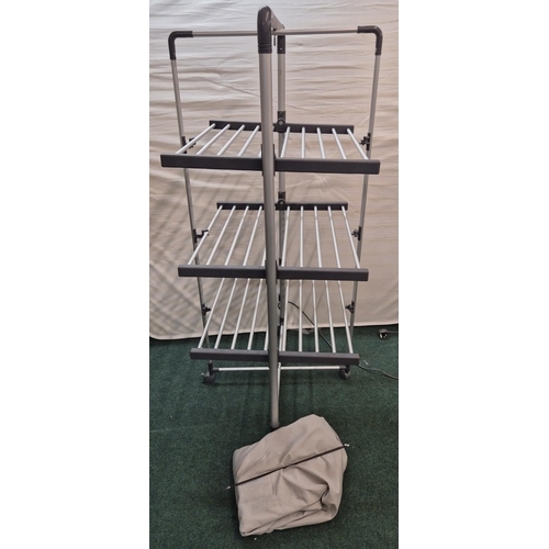 76 - BLACK AND DECKER 3 TIER HEATED CLOTHES AIRER WITH COVER