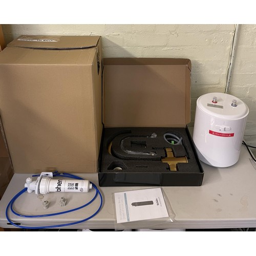 79 - BOXED FOHEN FLORENCE 3 IN 1 BRASS EFFECT INSTANT HOT TAP CK05CG