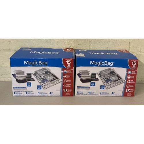87 - X2 BOXES OF MAGIC BAG SPACE SAVING STORAGE BAGS
