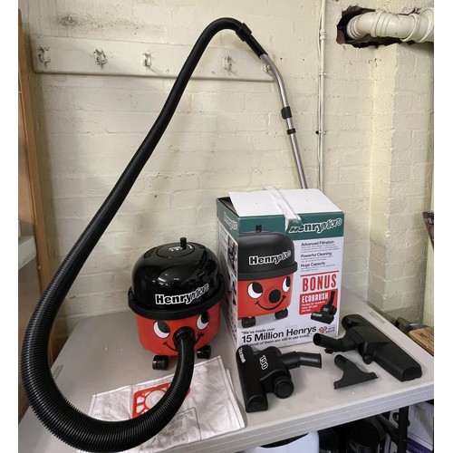 108 - BOXED HENRY MICRO HVR300M VACUUM CLEANER WITH 2 X HEADS AND ACCESSORIES