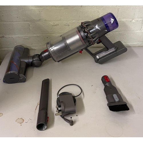 110 - DYSON V11 VACUUM WITH CHARGING CABLE AND ACCESORIES - NOTE STICK IS MISSING IDEAL FOR CARS AND STAIR... 