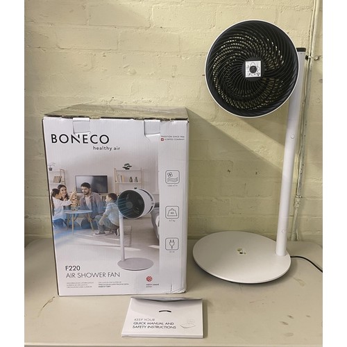 118 - BOXED BONECO F220 AIR SHOWER FAN WITH INSTRUCTION BOOKLET