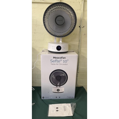 119 - BOXED MEACO FAN SEFTE 10 TABLE AIR CIRCULATOR FAN IN G.W.O - NOTE: MISISNG R/C