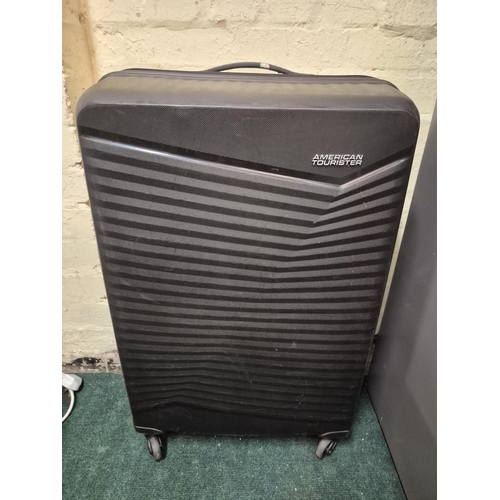 179 - LARGE AMERICAN TOURISTER HARDSIDE SPINNER SUITCASE JET DRIVER 2.0 - BLACK