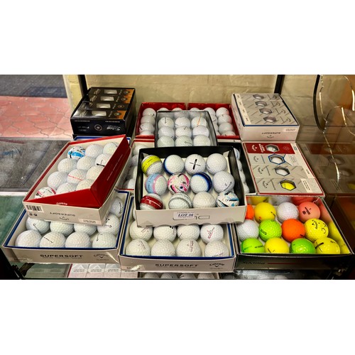 69 - APPROX 192 BOXED USED VARIOUS GOLF BALLS INC. TITLEIST, TAYLORMADE, NIKE, VICE, SRIXON ETC.
