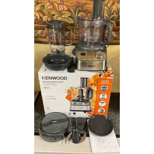 97 - BOXED KENWOOD MULTIPRO EXPRESS WEIGH+ ALL-IN-1 FOOD  PROCESSOR WITH ACCESORIES