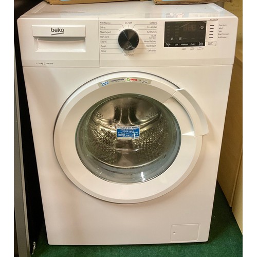 93A - BEKO 10KG WASHING MACHINE - WTL104121W - WHITE