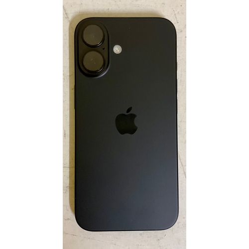 9 - BOXED APPLE IPHONE 16 128GB IN BLACK WITH CHARGING CABLE S/N: MPXDDQ9TDL -NOT LINKED TO AN ACCOUNT