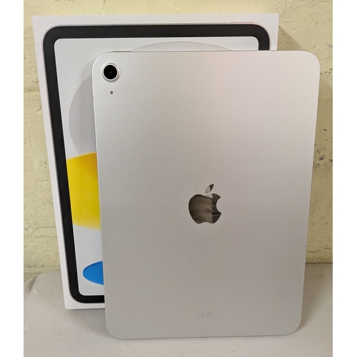 10 - BOXED APPLE IPAD A16 (11TH GEN) 128GB WITH CHARGING CABLE IN SILVER S/N XT7GJJ7M54 - NOT LINKED TO A... 