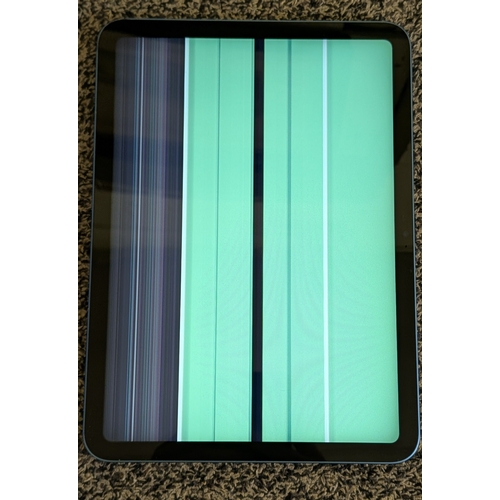 12 - APPLE IPAD 10TH GEN WIFI S/N DJ69QC96K2 - SPARES OR REPAIRS ONLY, SCREEN NOT CRACKED BUT HAS GREEN L... 