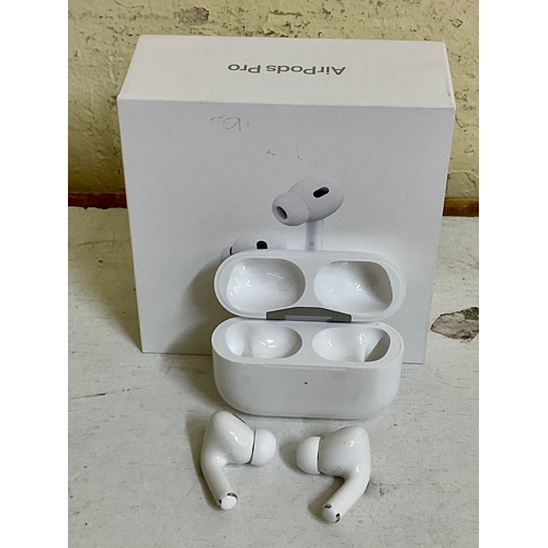 15 - BOXED APPLE AIRPOD PRO 2ND GEN WITH CHARGING CABLE AND EXTRA BUDS