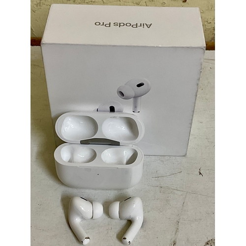16 - BOXED APPLE AIRPODS PROS 2ND GEN WITH CHARGING CABLE AND EXTRA BUDS