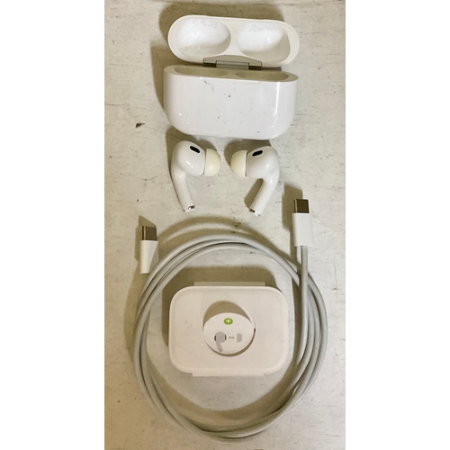 19 - APPLE AIRPOD PRO 2ND GEN WITH CHARGING CABLE AND EXTRA BUDS