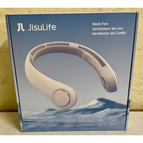 25 - BOXED JITSU LIFE PORTABLE NECK FAN WITH CHARGING CABLE