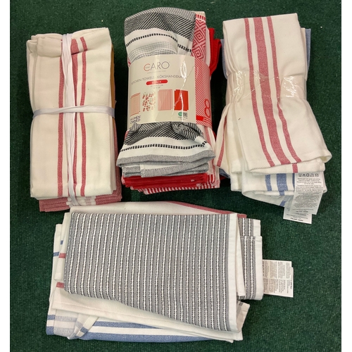 137 - 3 X 8 PACK KITCHEN TOWELS - VARIOUS DESIGNS INCLUDING CARO HOME