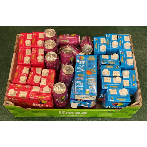 167 - BOXED OF MIXED RUBICON INCLUDING STILL 1LTR CARTONS AND 330ML CANS