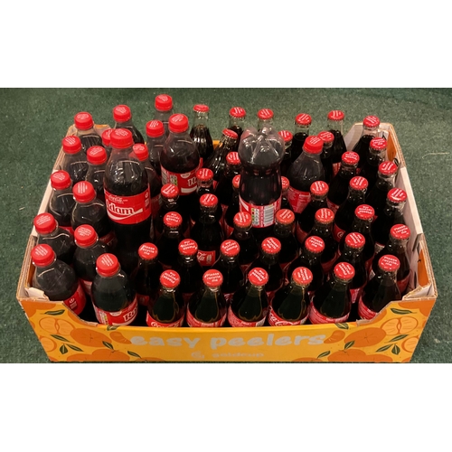 168 - BOX OF COCA COLA INCLUDING 330ML GLASS BOTTLES AND 500ML BOTTLES