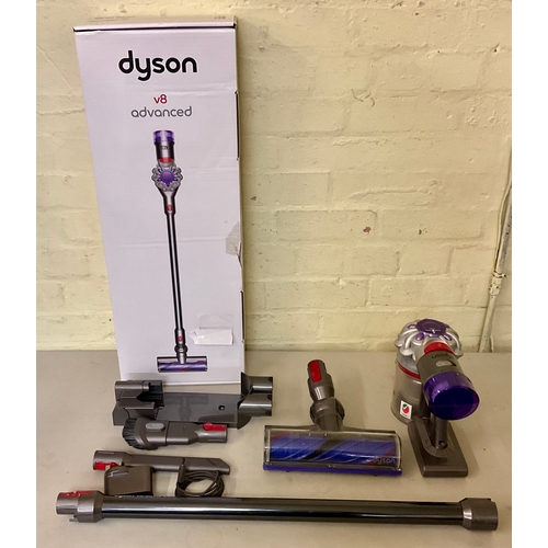 178 - BOXED DYSON V8 ADVANCED STICK VACUUM CLEANER WITH Motorbar cleaner head, Combination tool, Crevice t... 