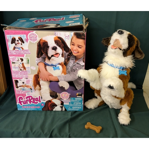 164 - BOXED FUR REAL MILLIE MY LOVIN PUP ANIMATRONIC DOG WITH BONE AND A HAIR BRUSH VOICE CONTROLLED 22 IN... 