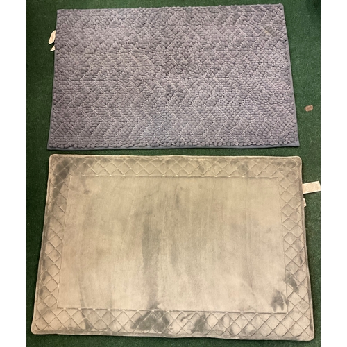 71 - SET OF 2 BATH MATS - ONE TOWN AND COUNTRY CHARCOAL GEL INFUSED AND ONE OTHER