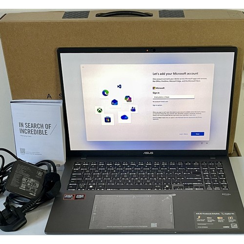 62 - ASUS VIVOBOOK S16 (M3607K) LAPTOP, BOX, CHARGER & MANUALS - SPEC:  WIN 11 HOME; CPU- AMD Ryzen AI 7 ... 