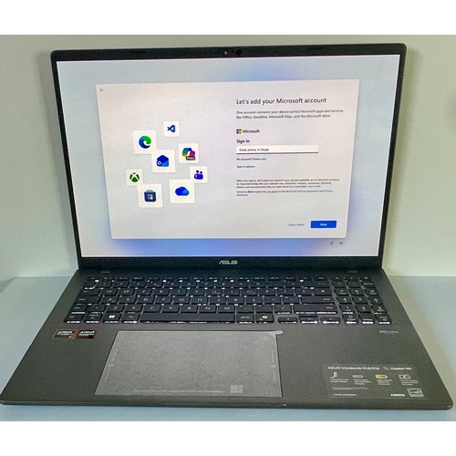 62 - ASUS VIVOBOOK S16 (M3607K) LAPTOP, BOX, CHARGER & MANUALS - SPEC:  WIN 11 HOME; CPU- AMD Ryzen AI 7 ... 