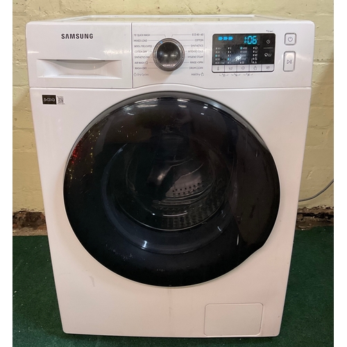 94 - samsung series 5 ecobubble wd80ta046bx 8 kg washer dryer - powered up and span unable to put water t... 