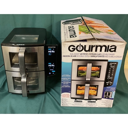 106 - BOXED Gourmia GAF1180 Double Decker Air Fryer 10.4L, EACH BASKET HOLDS 5.2L